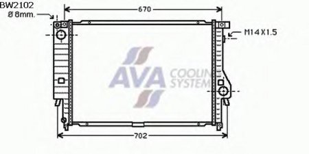 РАДИАТОР 610x438 3,0/3.5/M5 +A/C РАДИАТОР 610x438 3,0/3.5/M5 +A/C