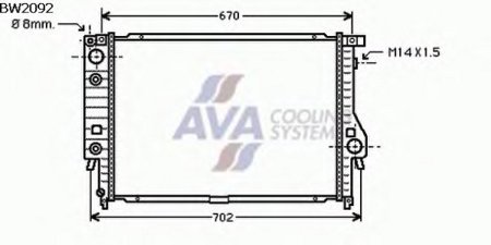 РАДИАТОР 610x438 3,0/3,5 A +A/C РАДИАТОР 610x438 3,0/3,5 A +A/C