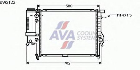 РАДИАТОР 520x439 1,8/2,0/2,5 A E34/E30 РАДИАТОР 520x439 1,8/2,0/2,5 A E34/E30