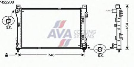 РАДИАТОР 650x407 2,0/2,3/2,6/3,2/2,2D M/A +A/C РАДИАТОР 650x407 2,0/2,3/2,6/3,2/2,2D M/A +A/C