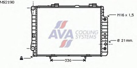 РАДИАТОР 641x488 E280/320 A +/- A/C РАДИАТОР 641x488 E280/320 A +/- A/C