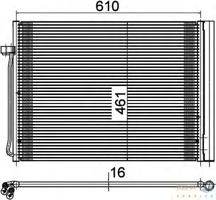 X5 e70 07- радиатор кондиционера 630x460x16 X5 e70 07- радиатор кондиционера 630x460x16
