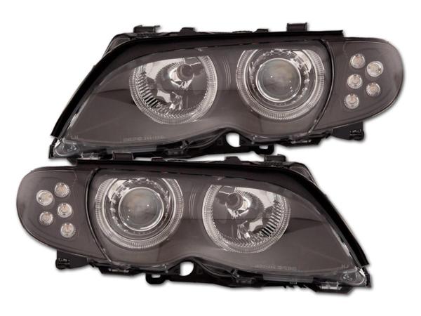 E46 01-06 ФАРЫ АНГ. ГЛАЗКИ+СВЕТОДИОДНЫЕ ПОВОРОТНИКИ ТЮНИНГ КОМПЛЕКТ E46 01-06 ФАРЫ АНГ. ГЛАЗКИ+СВЕТОДИОДНЫЕ ПОВОРОТНИКИ ТЮНИНГ КОМПЛЕКТ