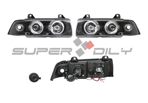3 E36 90-98 COUPE/CABRIO КОМПЛЕКТ ФАР С ПОВОРОТОМ L+R ЧЕРНЫЙ 3 E36 90-98 COUPE/CABRIO КОМПЛЕКТ ФАР С ПОВОРОТОМ L+R ЧЕРНЫЙ