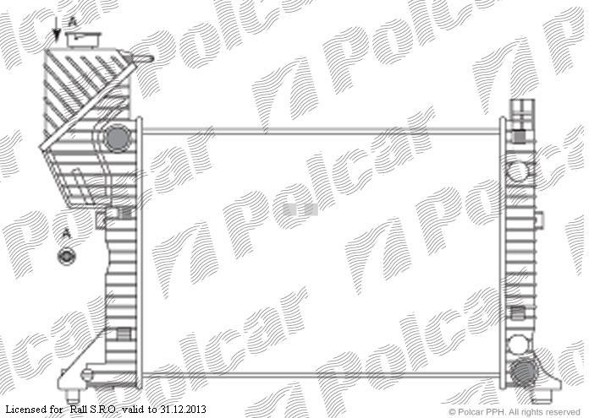 Купить на Mercedes Sprinter/Мерседес Спринтер 95-00 РАДИАТОР 680X408 2.2B;2.3D;2.9TD  A+/-C