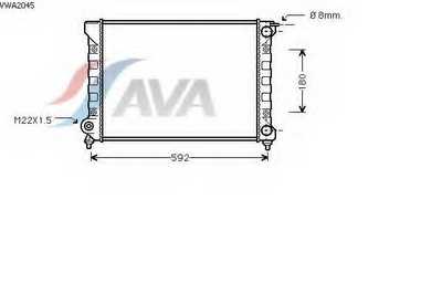 PASSAT B3  88-93 1618   525X322 M/A -C    VW2071