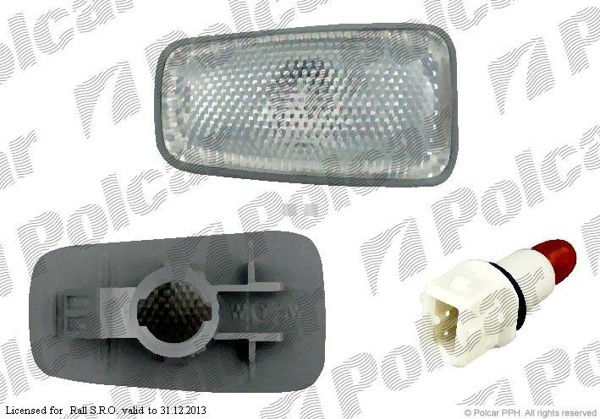 Daewoo Nexia 95- ПОВТОРИТЕЛЬ ПОВОРОТНИКА БЕЛЫЙ L=R