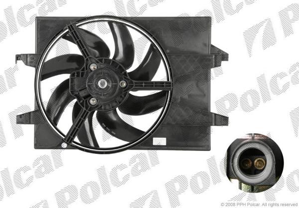 FIESTA 02-05 ДИФФУЗОР В СБОРЕ С МОТОРОМ ДЛЯ АВТО БЕЗ КОНДИЦИОНЕРА 120W