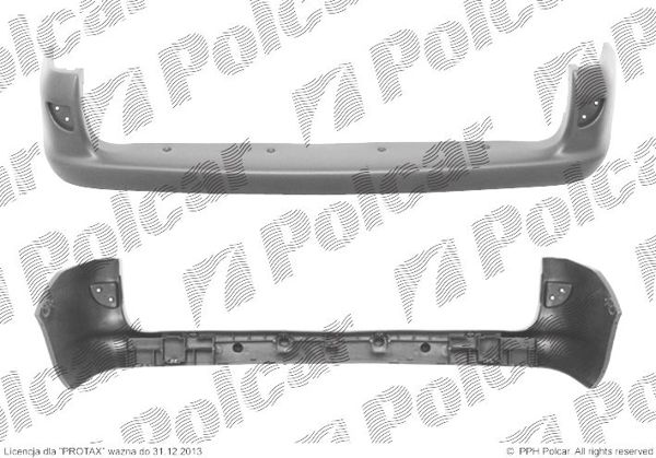 KANGOO 0997-04.03 БАМПЕР ЗАДНИЙ ЧЕРНЫЙ KANGOO 0997-04.03 БАМПЕР ЗАДНИЙ ЧЕРНЫЙ