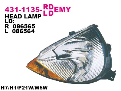 KA 0996- ФАРА ПЕРЕДНЯЯ ПРАВАЯ 431-1135R-LDEMY KA 0996- ФАРА ПЕРЕДНЯЯ ПРАВАЯ 431-1135R-LDEMY