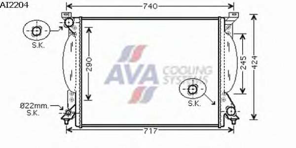 РАДИАТОР 632x445 3,0i V +/- A/C РАДИАТОР 632x445 3,0i V +/- A/C