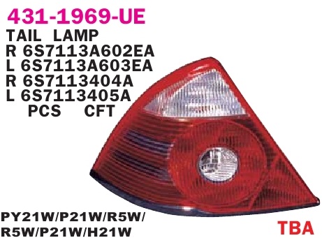 MONDEO 2004-2007 ФОНАРЬ ЗАДНИЙ L 431-1969L-UE MONDEO 2004-2007 ФОНАРЬ ЗАДНИЙ L 431-1969L-UE