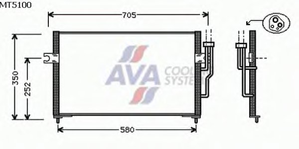 РАДИАТОР КОНДИЦИОНЕРА 660x348 CARISMA/VOLVO S40 РАДИАТОР КОНДИЦИОНЕРА 660x348 CARISMA/VOLVO S40