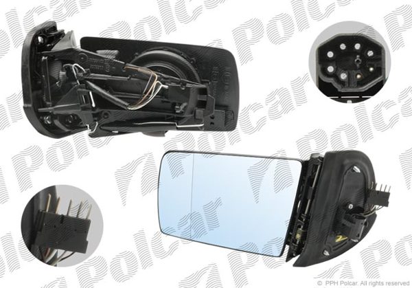 Купить для Mercedes 202/210 ЗЕРК.R ЭЛЕК.+ОБОГР.(7-КОНТАКТ)БЕЗ КРЫШКИ Купить для Mercedes 202/210 ЗЕРК.R ЭЛЕК.+ОБОГР.(7-КОНТАКТ)БЕЗ КРЫШКИ