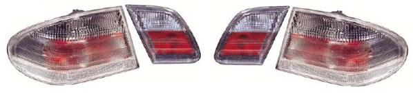 Купить для Mercedes W210 95- ЗАДНИЕ ФОНАРИ КОМПЛЕКТ TUNING СЕРЕБР   440-1915F-UE-C
