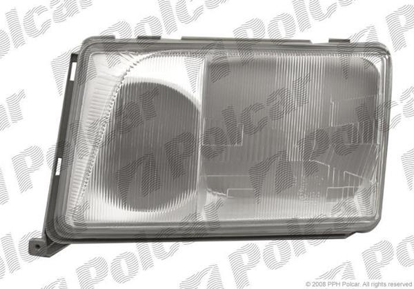 Mercedes/Мерседес W124 93-96 CТЕКЛО ФАРЫ ЛЕВОЙ (E-КЛАСС)С РАМКОЙ   47#440-1108LELD