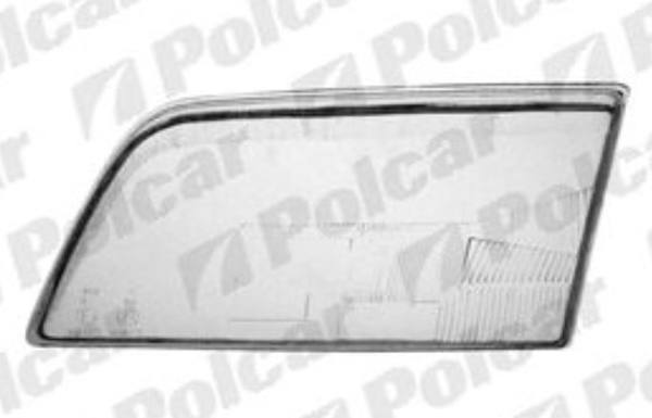 W202 92-96 СТЕКЛО ФАРЫ БЕЗ РАМКИ ЛЕВОЕ