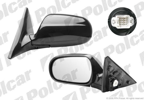CIVIC 4 ДВ. 1095-1298 ЗЕРКАЛО L ЭЛ., ЧЕРНОЕ/ПОД ПОКРАСКУ, ВЫПУКЛ, ХРОМ CIVIC 4 ДВ. 1095-1298 ЗЕРКАЛО L ЭЛ., ЧЕРНОЕ/ПОД ПОКРАСКУ, ВЫПУКЛ, ХРОМ