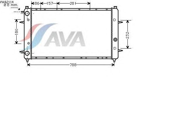 Купить на VW Transporter Т4 91-96 РАДИАТОР 720X377 M +/-C  (NISSENS 65242A)    VW2114