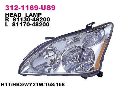 LEXUS RX 300/330/400 02.03- ФАРА ЛЕВАЯ    312-1169L-US9