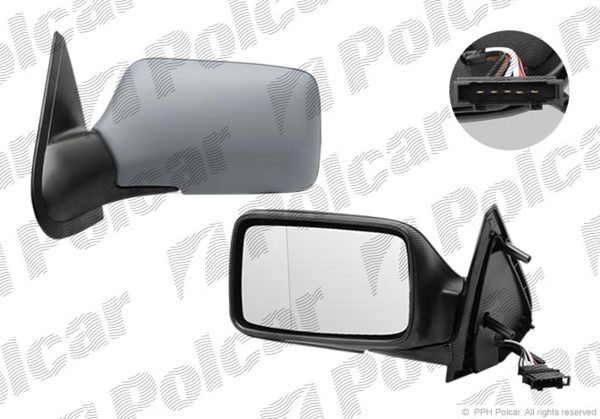 VW Golf 3/Гольф 3/VW Vento/Венто 91- ЗЕРКАЛО ЛЕВОЕ ЭЛЕКТРИЧЕСКОЕ+ОБОГРЕВ ПОД ПОКРАСКУ VW Golf 3/Гольф 3/VW Vento/Венто 91- ЗЕРКАЛО ЛЕВОЕ ЭЛЕКТРИЧЕСКОЕ+ОБОГРЕВ ПОД ПОКРАСКУ