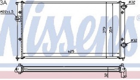 PASSAT 91-93 1.9TDI РАД628Х370 М-C (65243) VW2102 PASSAT 91-93 1.9TDI РАД628Х370 М-C (65243) VW2102