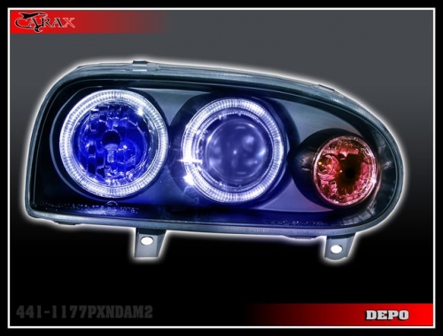 VW Golf 3/Гольф 3 91- ФАРЫ L+R АНГЕЛЬСКИЕ ГЛАЗКИ ЧЕРН.ОТРАЖ. 441-1177PXNDAM2 VW Golf 3/Гольф 3 91- ФАРЫ L+R АНГЕЛЬСКИЕ ГЛАЗКИ ЧЕРН.ОТРАЖ. 441-1177PXNDAM2