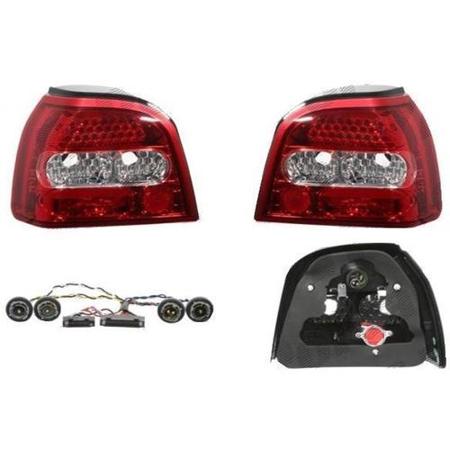 VW Golf 3/Гольф 3 91- КОМПЛЕКТ ЗАДНИХ ФОНАРЕЙ TUNING КРАСНО-БЕЛЫЕ VW Golf 3/Гольф 3 91- КОМПЛЕКТ ЗАДНИХ ФОНАРЕЙ TUNING КРАСНО-БЕЛЫЕ