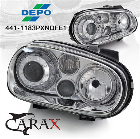 GOLF 4 98-ФАРЫ Л+П TUNING ХРОМ АНГ.ГЛАЗКИ ДВОЙНЫЕ 441-1183PXNDFE1 GOLF 4 98-ФАРЫ Л+П TUNING ХРОМ АНГ.ГЛАЗКИ ДВОЙНЫЕ 441-1183PXNDFE1