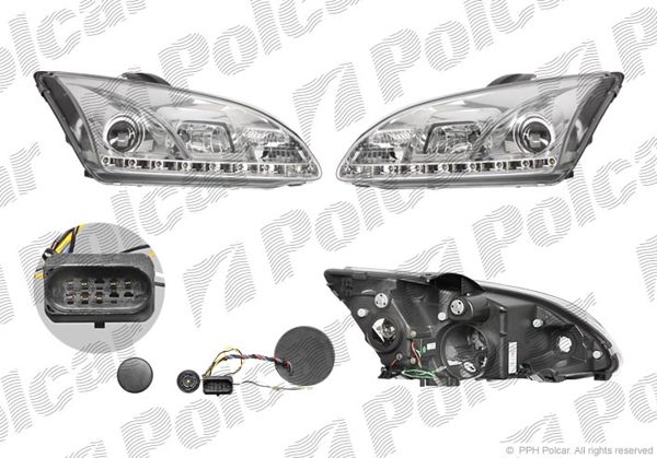 Купить для Ford Focus / Форд Фокус 2 05-ФАРЫ ДНЕВНОЙ СВЕТ+ЛИНЗА ХРОМ КОМПЛЕКТ Купить для Ford Focus / Форд Фокус 2 05-ФАРЫ ДНЕВНОЙ СВЕТ+ЛИНЗА ХРОМ КОМПЛЕКТ