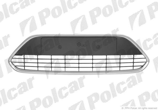 Ford Focus/Форд Фокус 2 рестайлинг 08- РЕШЁТКА В БАМПЕР ЦЕНТРАЛЬНАЯ С ХРОМОМ