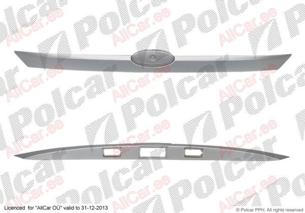 Ford Focus/Форд Фокус 2 рестайлинг 08 (HB) - НАКЛАДКА НА КРЫШКУ БАГАЖНИКА ХРОМ