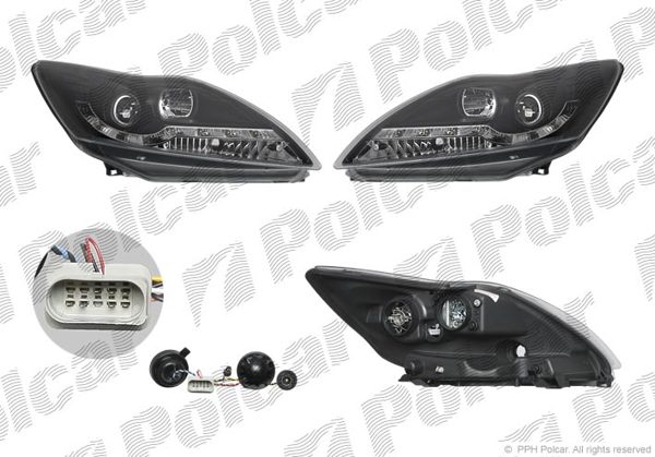 Ford Focus/Форд Фокус 2 рестайлинг 08- ФАРЫ ДНЕВНОЙ СВЕТ ЧЕРНЫЕ КОМПЛЕКТ Ford Focus/Форд Фокус 2 рестайлинг 08- ФАРЫ ДНЕВНОЙ СВЕТ ЧЕРНЫЕ КОМПЛЕКТ