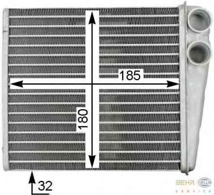 AUDI/SEAT/SKODA/VW РАДИАТОР ПЕЧКИ AUDI/SEAT/SKODA/VW РАДИАТОР ПЕЧКИ