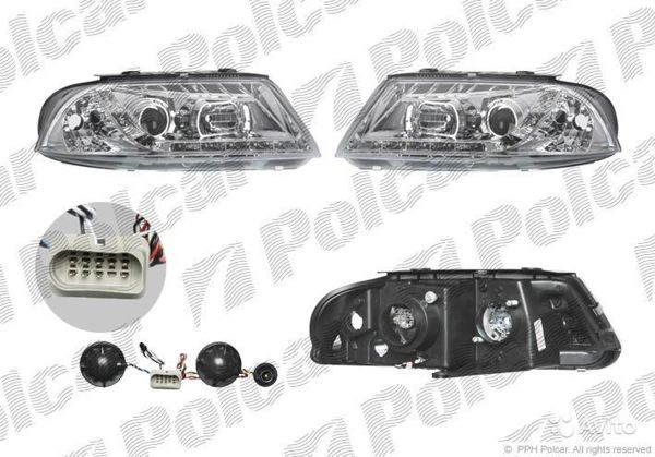 Купить на VW Passat B5+ (00-05) ФАРЫ ТЮНИНГ ДНЕВНОЙ СВЕТ+ЛИНЗА ПРОЗРАЧНЫЕ ХРОМ Купить на VW Passat B5+ (00-05) ФАРЫ ТЮНИНГ ДНЕВНОЙ СВЕТ+ЛИНЗА ПРОЗРАЧНЫЕ ХРОМ