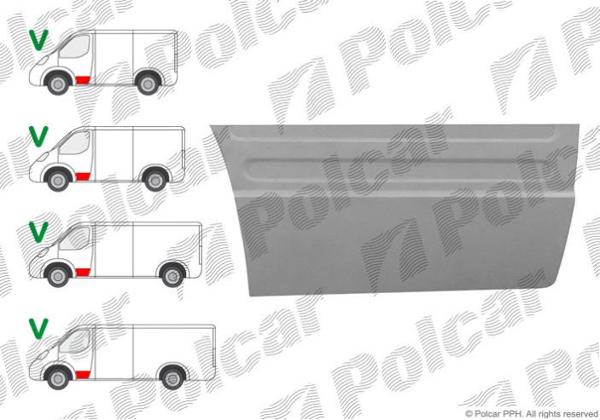 Купить на CRAFTER/Mercedes Sprinter/Мерседес Спринтер (906) 2006- РЕМКОМПЛЕКТ ПЕРЕДНЕЙ ЛЕВОЙ ДВЕРИ h=39см