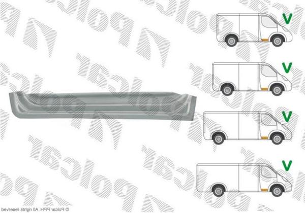 Купить на CRAFTER/Mercedes Sprinter/Мерседес Спринтер (906) 2006- РЕМКОМПЛЕКТ ПЕРЕДНЕЙ ПРАВОЙ ДВЕРИ НИЖНИЙ ВНУТРЕННИЙ