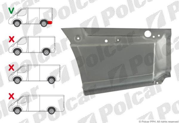 Купить на CRAFTER/Mercedes Sprinter/Мерседес Спринтер (906) 2006- РЕМКОМПЛЕКТ ЗАДНЕГО ЛЕВОГО КРЫЛА НИЖНЯЯ ЧАСТЬ ДЛИНА 635ММ ВС396 Купить на CRAFTER/Mercedes Sprinter/Мерседес Спринтер (906) 2006- РЕМКОМПЛЕКТ ЗАДНЕГО ЛЕВОГО КРЫЛА НИЖНЯЯ ЧАСТЬ ДЛИНА 635ММ ВС396