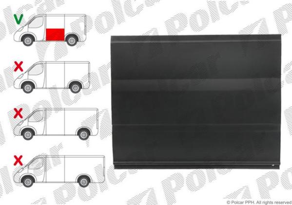 Купить на Ford Transit/ Форд Транзит   05.00-РЕМКОМПЛЕКТ ОБШИВКИ БОКОВИНЫ ДО СТЕКЛА  КОРОТ.(ДЛ 1190ММ)