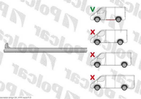 Купить на Ford Transit/ Форд Транзит 00- ПОРОГ СДВИЖНОЙ ДВЕРИ ЛЕВЫЙ дл=1180 мм Купить на Ford Transit/ Форд Транзит 00- ПОРОГ СДВИЖНОЙ ДВЕРИ ЛЕВЫЙ дл=1180 мм