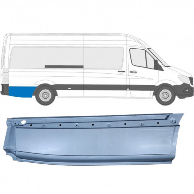 CRAFTER/Mercedes Sprinter/Мерседес Спринтер (906) 2006- РЕМКОМПЛЕКТ ЗАДНЕГО ПРАВОГО КРЫЛА ОТ АРКИ ДО БАМПЕР ДЛИННАЯ БАЗА