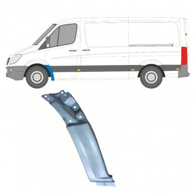 Mercedes Sprinter/Мерседес Спринтер (906) 2006-  нижняя часть переднего крыла левая