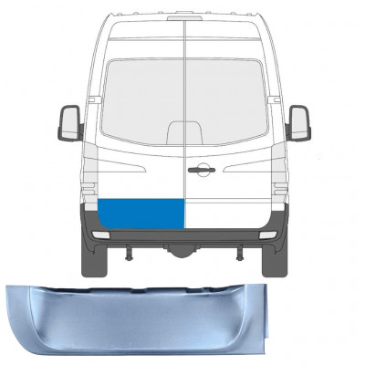 CRAFTER/Mercedes Sprinter/Мерседес Спринтер (906) 2006- РЕМКОМПЛЕКТ ДВЕРИ ЗАДНЕЙ ЛЕВЫЙ НАРУЖНЫЙ НИЗКИЙ