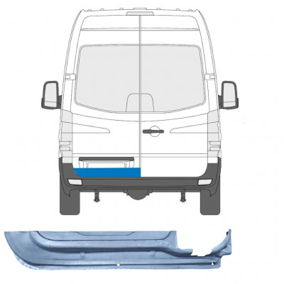CRAFTER/Mercedes Sprinter/Мерседес Спринтер (906) 2006- РЕМКОМПЛЕКТ ДВЕРИ ЗАДНЕЙ ЛЕВОЙ ВНУТРЕННИЙ НИЗ
