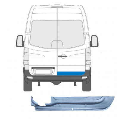 CRAFTER/Mercedes Sprinter/Мерседес Спринтер (906) 2006- РЕМКОМПЛЕКТ ДВЕРИ ЗАДНЕЙ ПРАВЫЙ ВНУТРЕННИЙ НИЗ