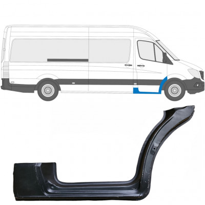 Mercedes Sprinter/Мерседес Спринтер (906) 2006-  порог+арка правый