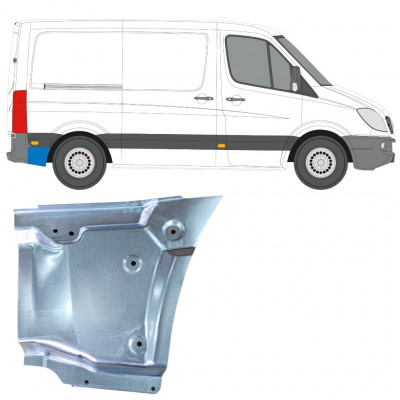 Mercedes Sprinter/Мерседес Спринтер (906) 2006- Р/К БОКОВИНЫ ЗА ЗАДНИМ КОЛЕСОМ ПРАВОЕ ДЛИН.17СМ
