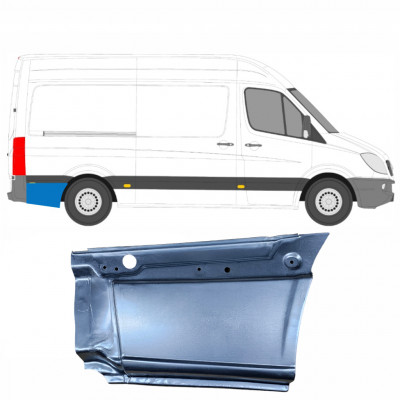 Mercedes Sprinter/Мерседес Спринтер (906) 2006- Р/К ЗАДНЕГО КРЫЛА НИЖНЯЯ ЧАСТЬ ПРАВЫЙ  ЗА КОЛЕСОМ СР.БАЗА