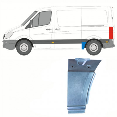 Mercedes Sprinter/Мерседес Спринтер (906) 2006- Р/К БОКОВИНЫ ПЕРЕД ЗАДНИМ КОЛЕСОМ ЛЕВОЕ ДЛИН.12СМ