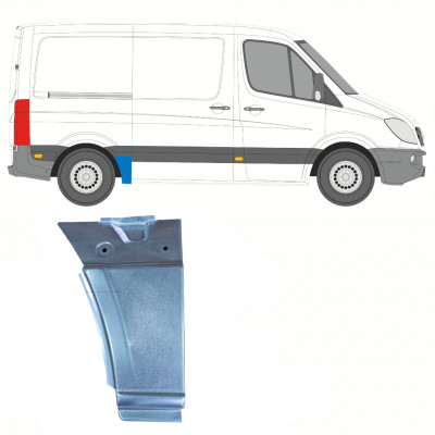 Mercedes Sprinter/Мерседес Спринтер (906) 2006- Р/К БОКОВИНЫ ПЕРЕД ЗАДНИМ КОЛЕСОМ ПРАВОЕ ДЛИН.12СМ